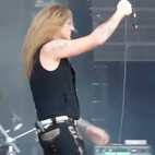 Sebastian Bach 'Loses' Microphone During Opening Song