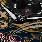 Black Paisley Liquid Metal