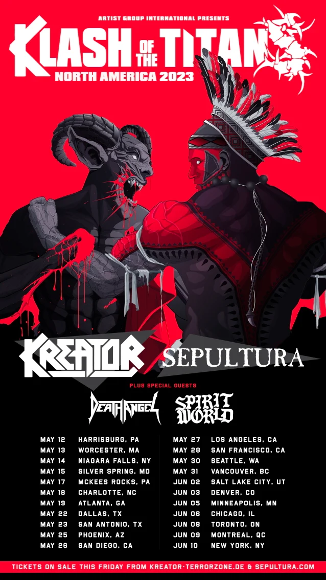 Kreator Announce North American 'Klash of the Titans' Tour With