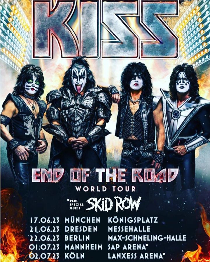 Skid Row to Open for Kiss on Final European Tour Dates Music News