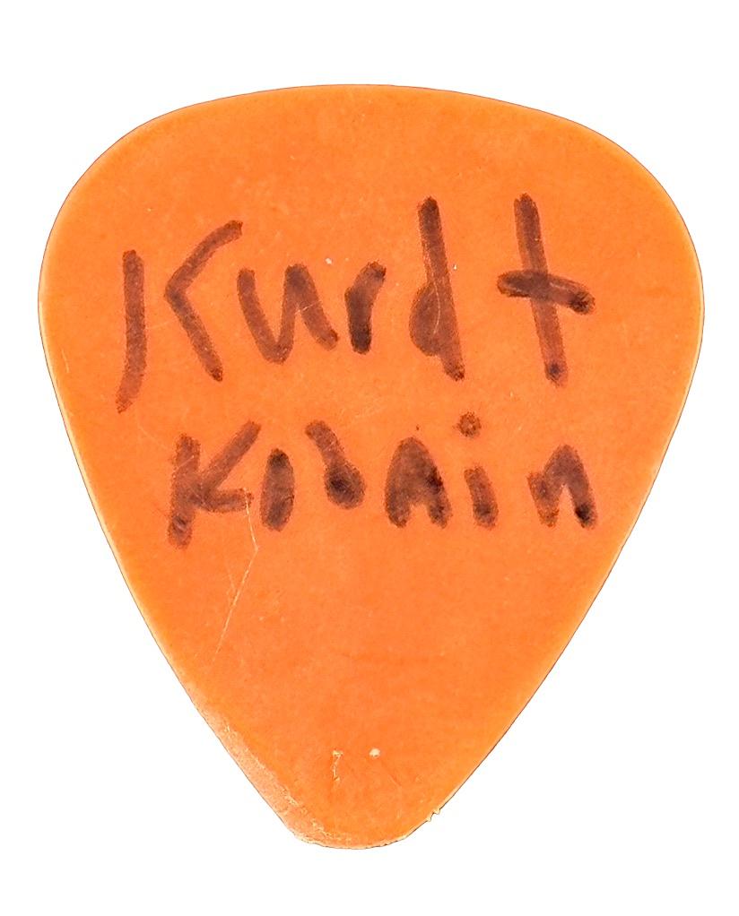 Guitar Pick Signed by Kurt Cobain Became Most Expensive Pick Ever Sold