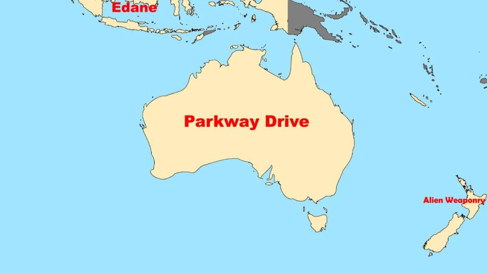 Here's a Map of the Most Popular Metal Bands from Every Country