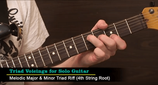 Triad Chord Voicings in Solo Guitar