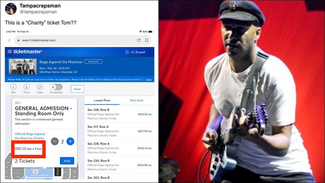 Fan Confronts Tom Morello With 700 Ratm Ticket Price Guitarist Explains How It Works Music News Ultimate Guitar Com<script async src=