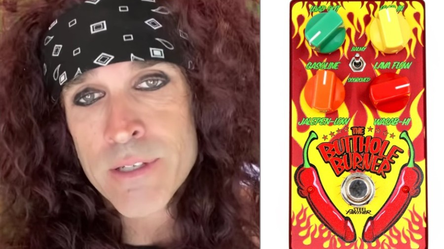 STEEL PANTHER Unveils 'The Butthole Burner' Guitar Effects