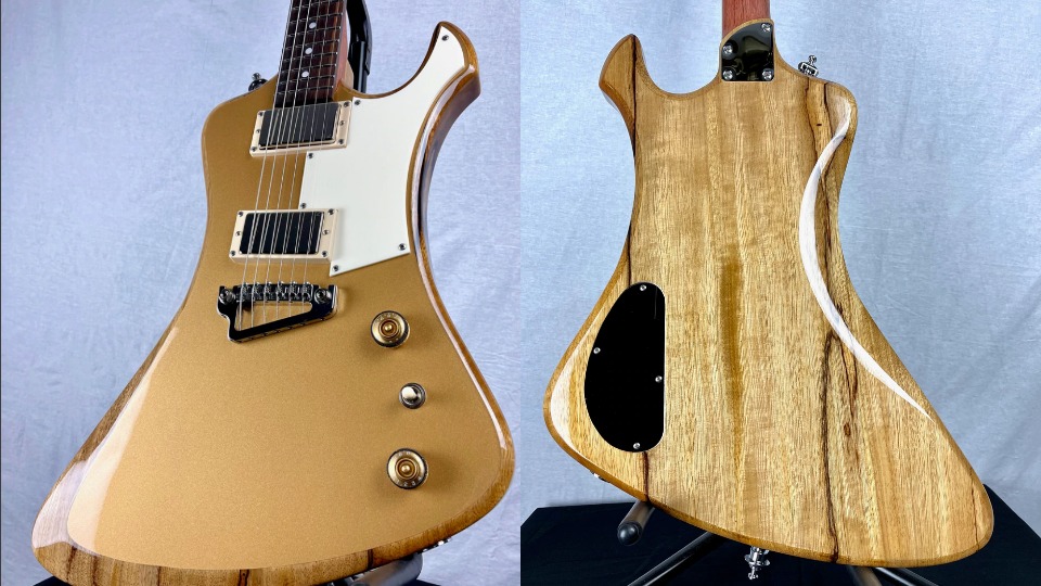 Checking Out the Moon Guitars Moon Burn One of the Coolest Guitars I