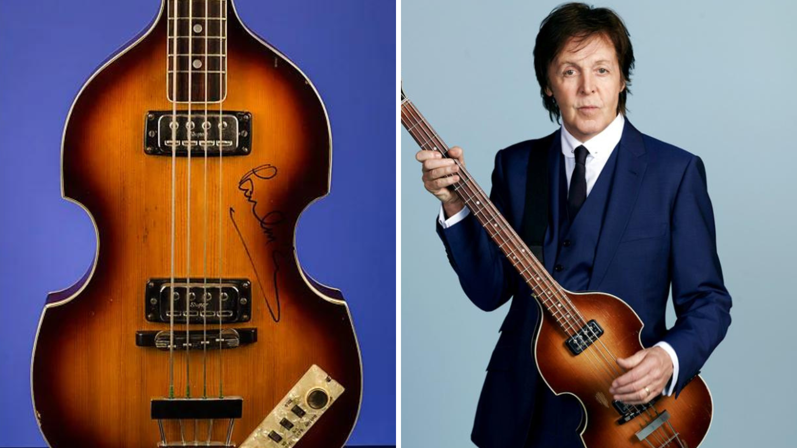 Höfner Violin Bass Signed By Paul McCartney Is Being Sold Online, This ...