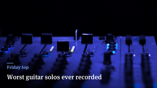 Friday Top: 18 Worst Guitar Solos Ever Recorded