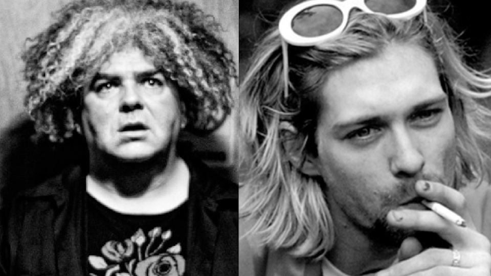 Nirvana buzz. Курт Осборн. Базз Осборн и Курт Кобейн. Группа Melvins и Нирвана. Melvins в молодости.