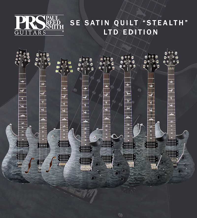 New Gear: PRS Unveils Limited-Run SE Satin Quilt Stealth Finish