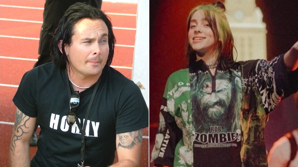 Billie Eilish Wears a Shirt With Rob Zombie, Cradle of Filth Billie Eilish Wears a Shirt With Rob Zombie, Cradle of Filth