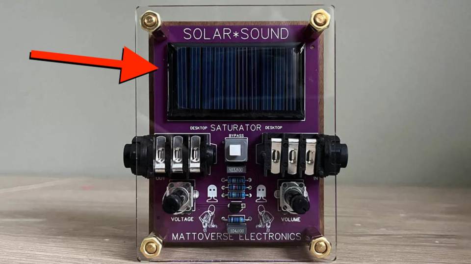 This Saturator Uses Solar Power to Distort Your Guitar, Here Are Some