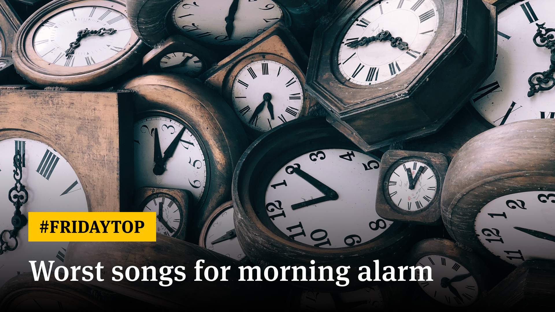 Friday Top 15 Worst Morning Alarm Songs Ultimate Guitar