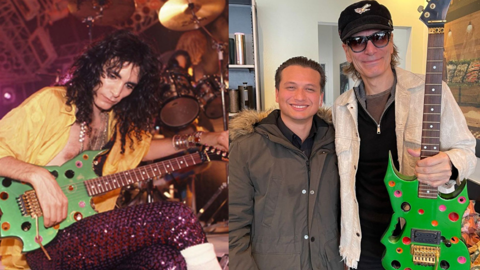 Wholesome Steve Vai is Reunited With Stolen 'Swiss Cheese' Guitar