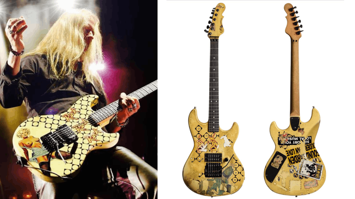 jerry cantrell guitar blue dress ALICE IN CHAINS - JERRY CANTRELL main image 0