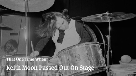 That One Time When Keith Moon Passed Out On Stage