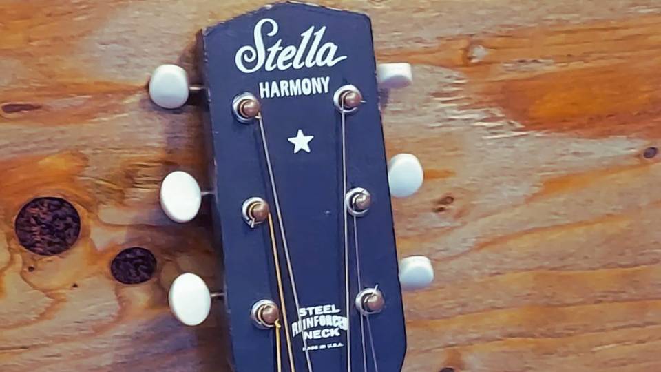 Stella steel reinforced neck guitar deals
