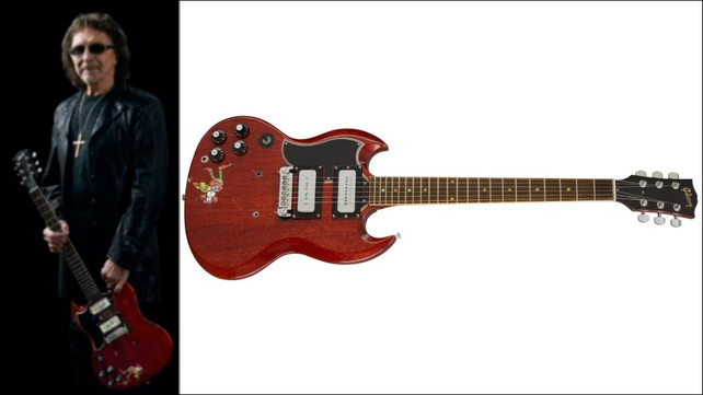 Gibson Unveils Tony Iommi 'Monkey' 1964 SG Special Replica Guitar. Only 50 Have Been Made