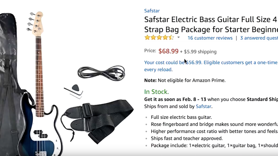 The Sound of 68.99 This Is What the Cheapest Bass on Amazon Sounds Like Music News
