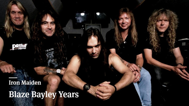 Resultado de imagen de foto iron maiden con blaze bayley