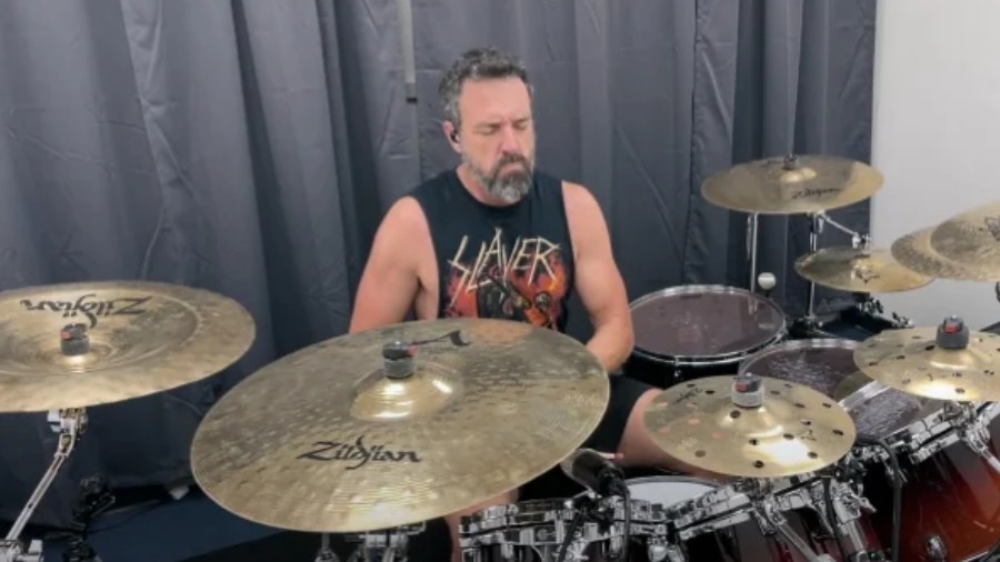 Watch ExSlayer and Testament Drummer Covers 'Killing Fields' Music