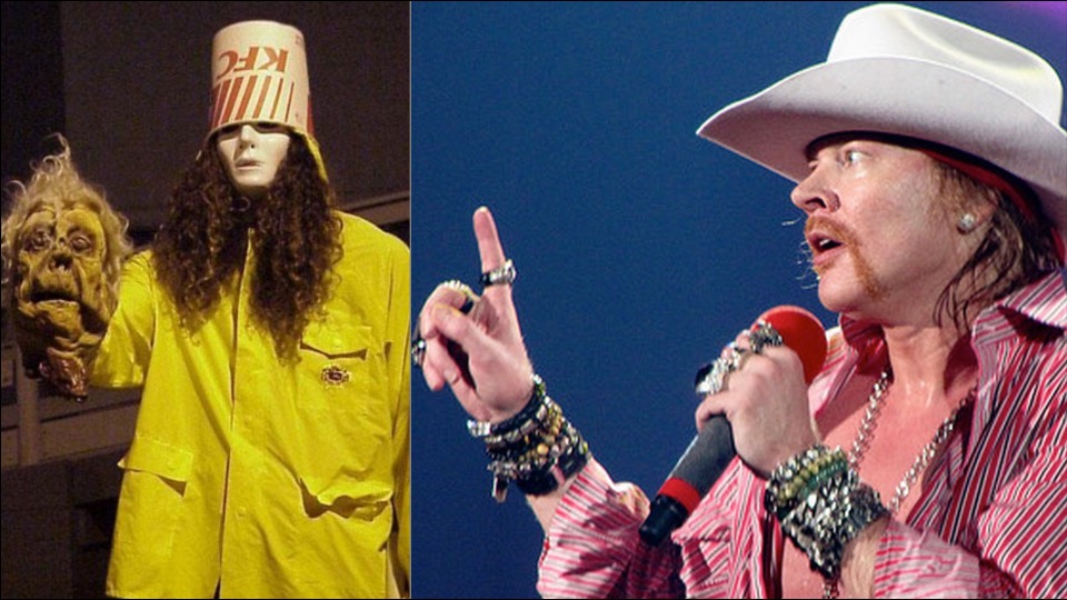 Buckethead Cut Heads Off Rubber Chickens While Recording GN'R's