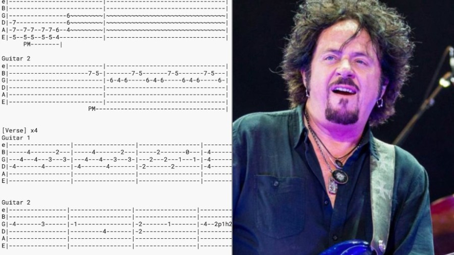 Toto's Lukather Says Tabs Don't Make Sense, Compares