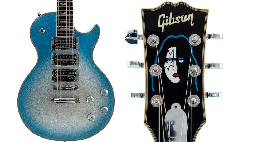 Ace frehley blue burst guitar new arrivals