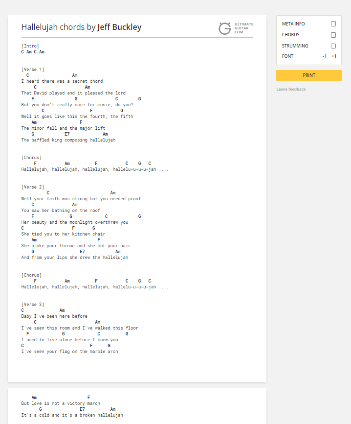 Ultimate Guitar Chord Chart Pdf