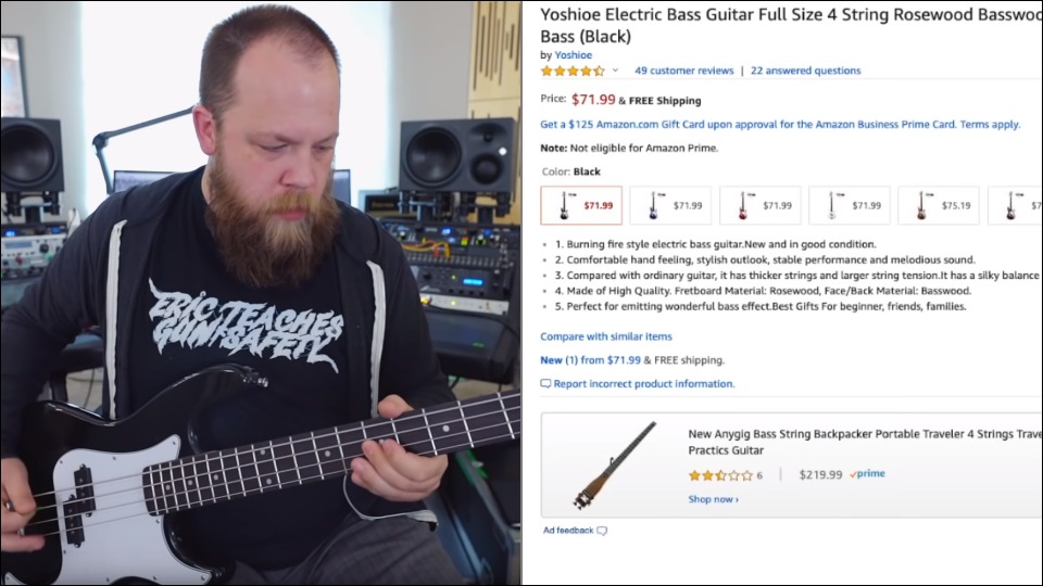 This Is What the Cheapest Bass on Amazon Sounds Like + How Much It