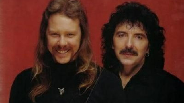 James Hetfield (Metallica) e Tony Iommi (Black Sabbath)