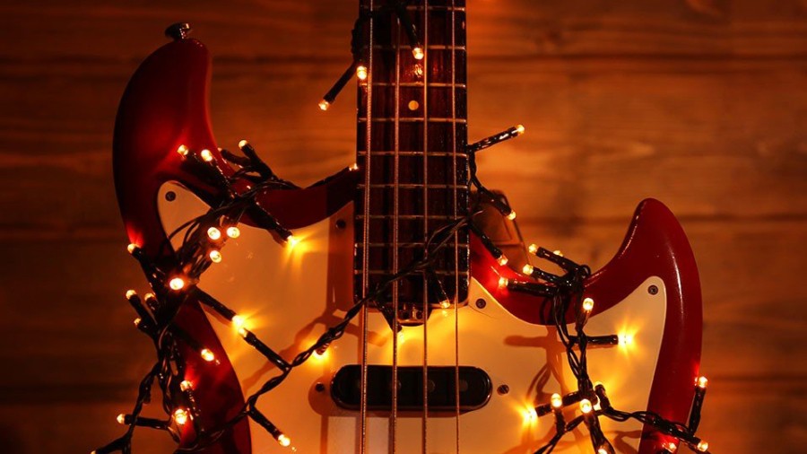 christmas electric guitar