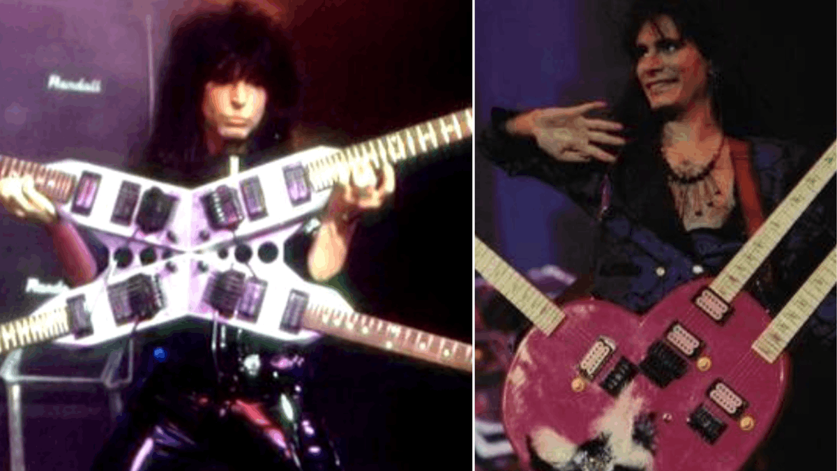 Steve vai double neck heart guitar hotsell