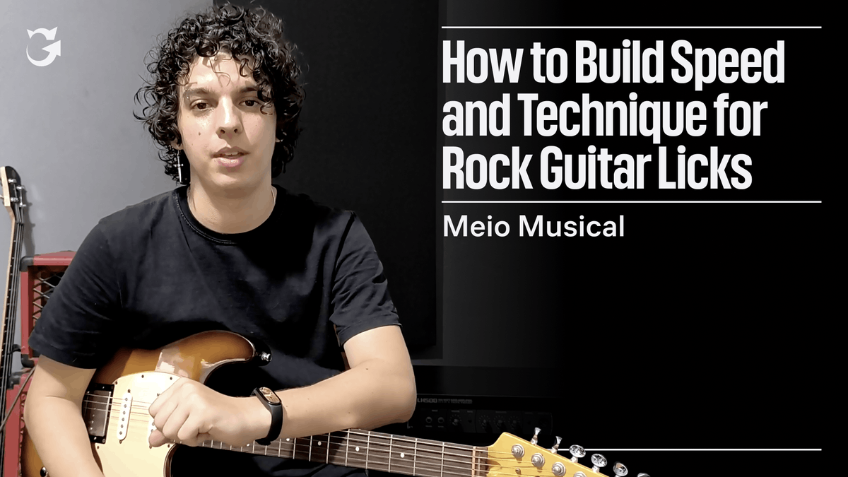 How to Build Speed and Technique for Rock Guitar Licks by Meio Musical ...