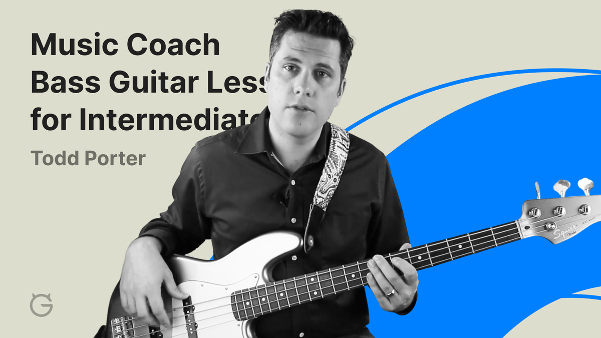 Music Coach Bass Guitar Lessons for Intermediate by Todd Porter
