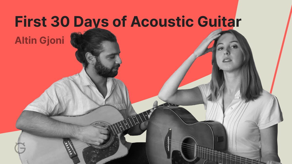 First 30 Days of Acoustic Guitar InPerson Lesson With a Real