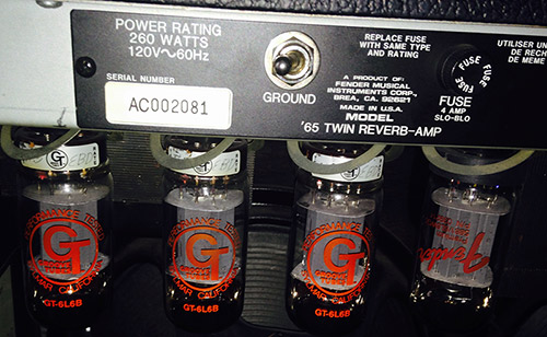 Fender twin clearance reverb tubes