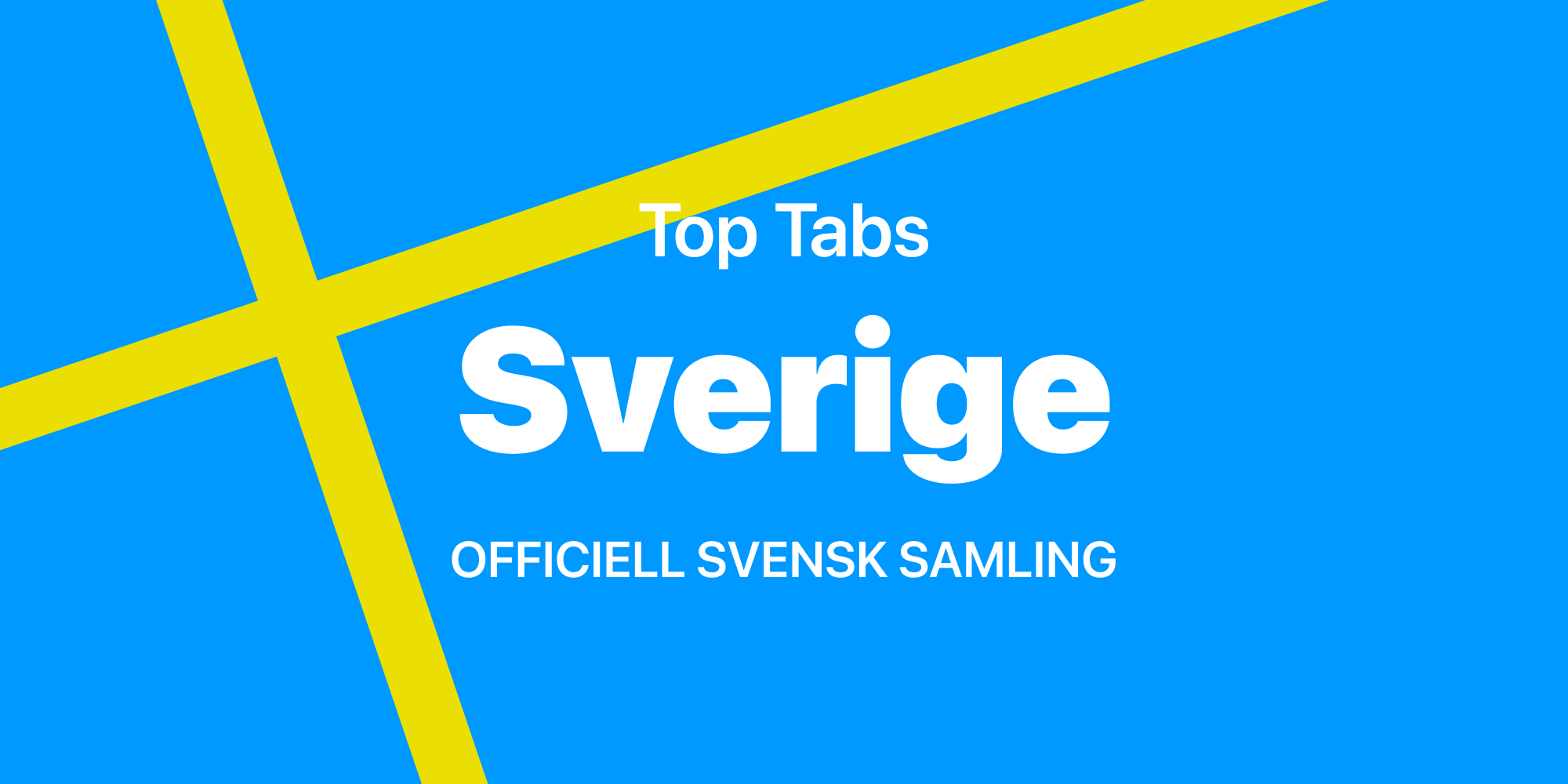 Officiell Svensk Samling Tab Collections